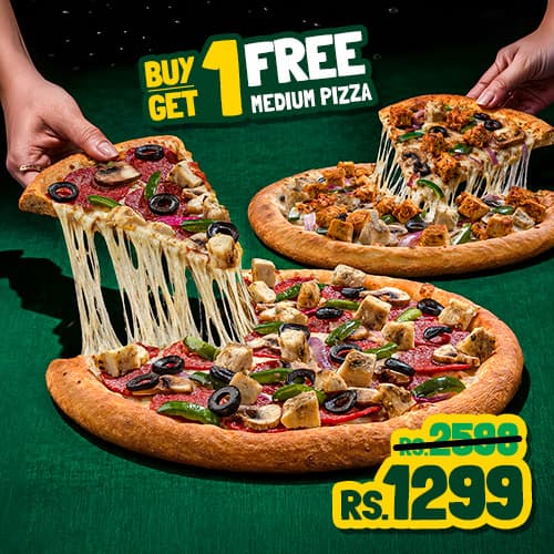 Buy 1 Get 1 Medium Pizza